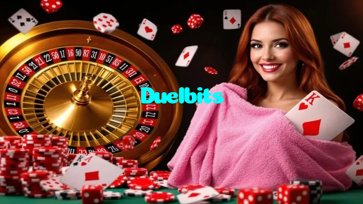 Duelbits casino presented on mobile device in Pakistan with slots and live games